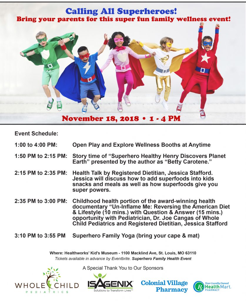 Superhero Family Health Event & Contest – November 18